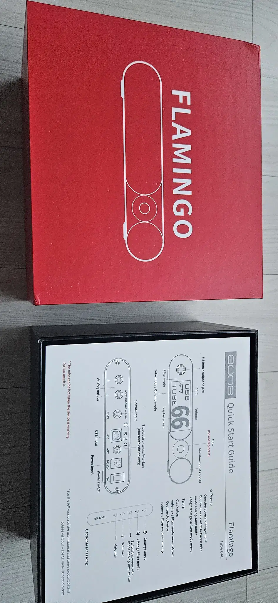 AUNE 플라밍고 진공관 dac 앰프 일반버전 + 리모콘